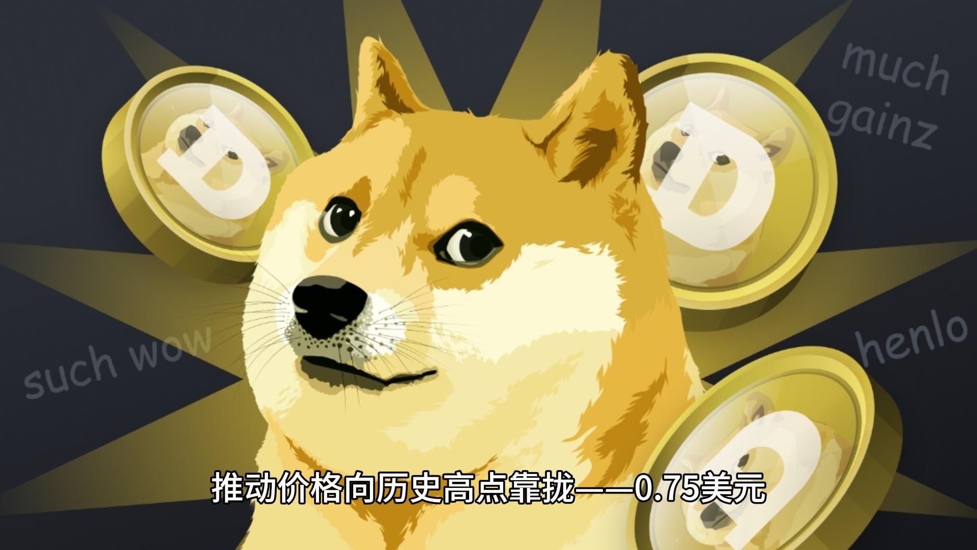 狗狗币冲破21.52美元关口，大涨阶段是否已经到来？
